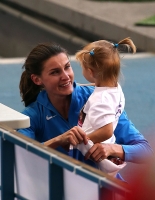 Anna Chicherova. World Championships 2013. With Nika