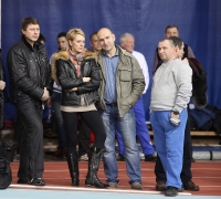 Yuliya Golubchikova. With coach Oleg Diazdinov