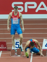 Prague 2015 European Athletics Indoor Championships. Heptathlon Men 60m Hurdles