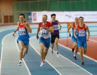 Russiun Indoor Championships 2016. Final at 400m. Pavel Savin ( 558), Artyem Denmukhametov ( 314), Timofey Chalyi ( 242), Vladimir Krasnov ( 229), Maksim Rafilovich ( 260)